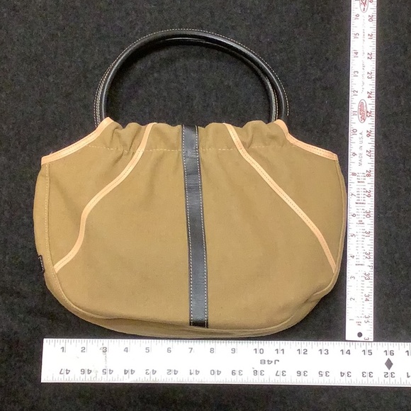 LONGCHAMP Canvas Hobo handbag possible shoulder bag EUC - Picture 4 of 13